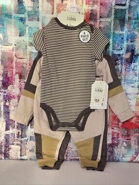 Laughing Llama 4pc. Jogger Sets NWT